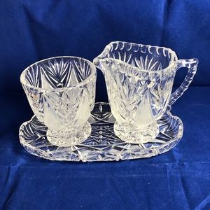 Vintage 3 piece Creamer, Sugar Bowl Set